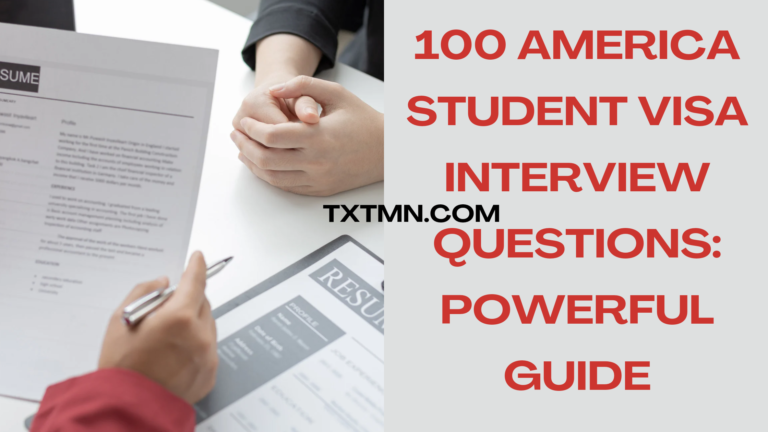 america student visa interview questions