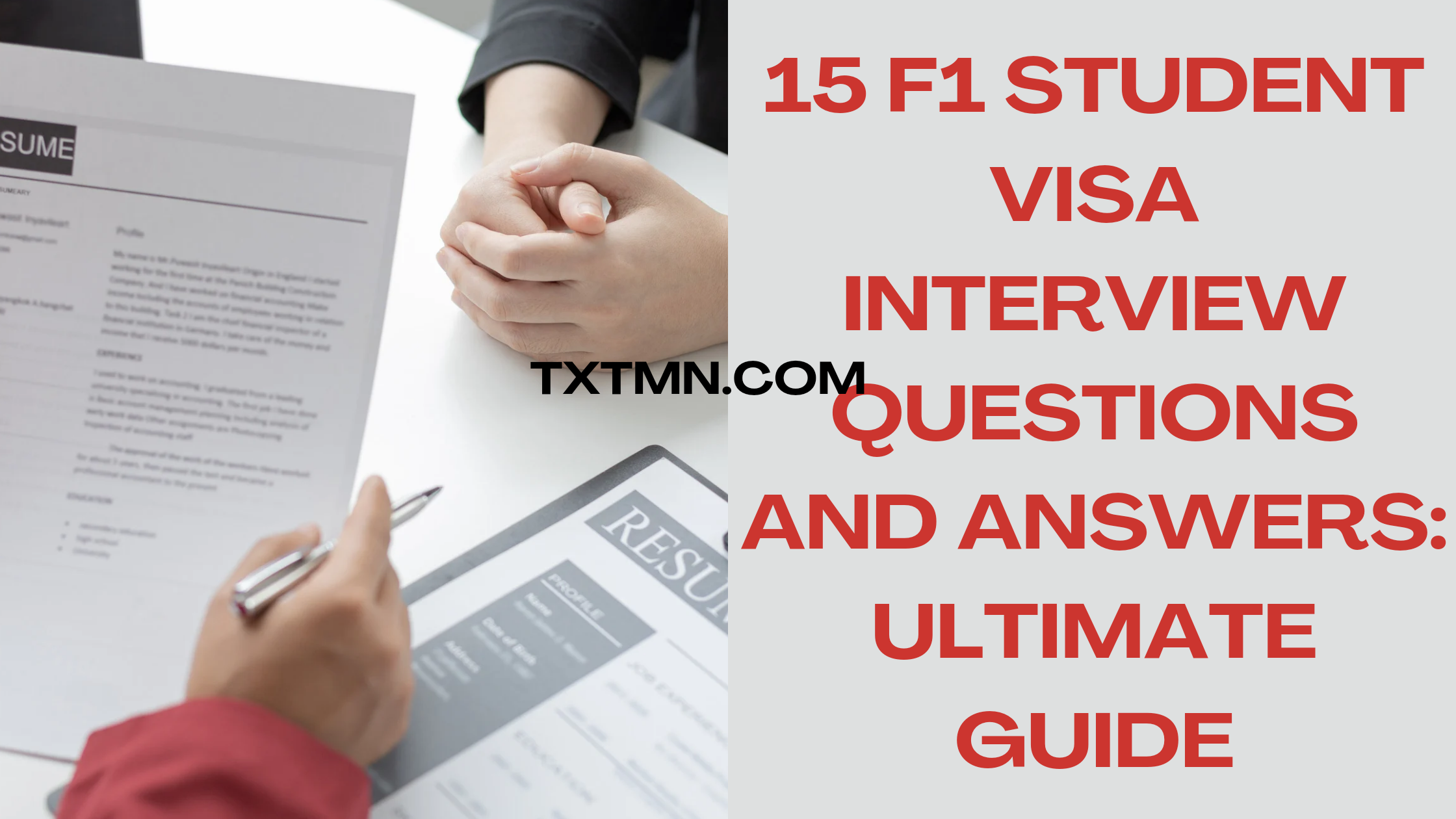 F1 student visa interview questions