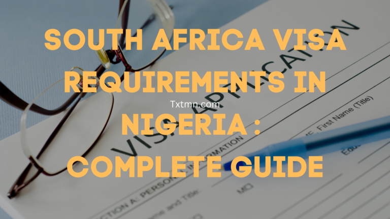 South Africa Visa Requirements in Nigeria